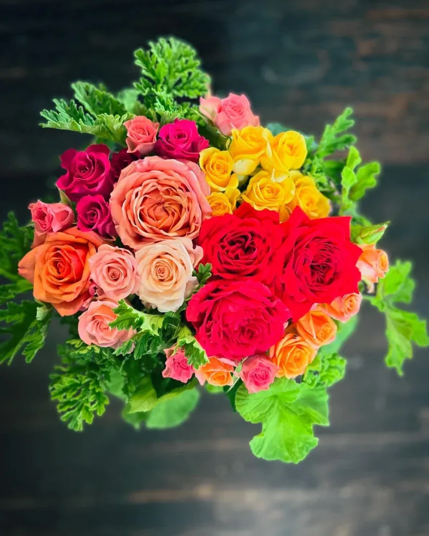 Rožių puokštė Šeštadienis