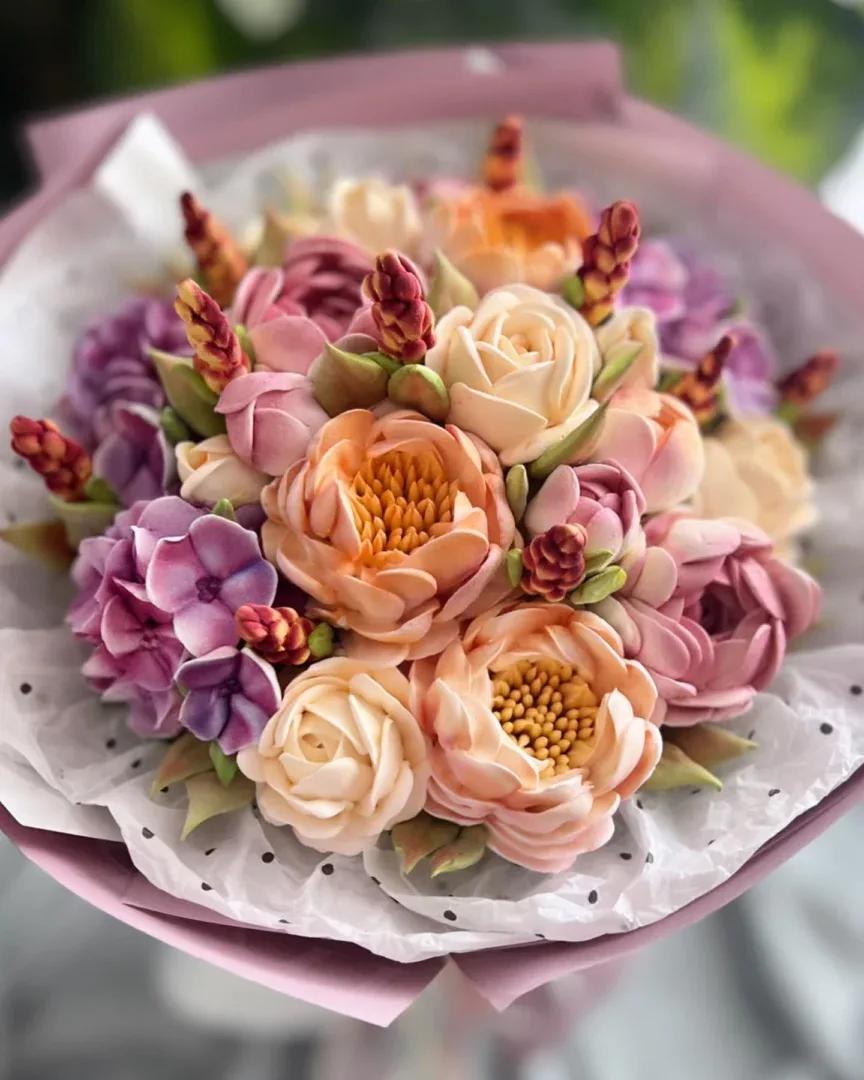 Zefyrai Rankų darbo puokštė 9