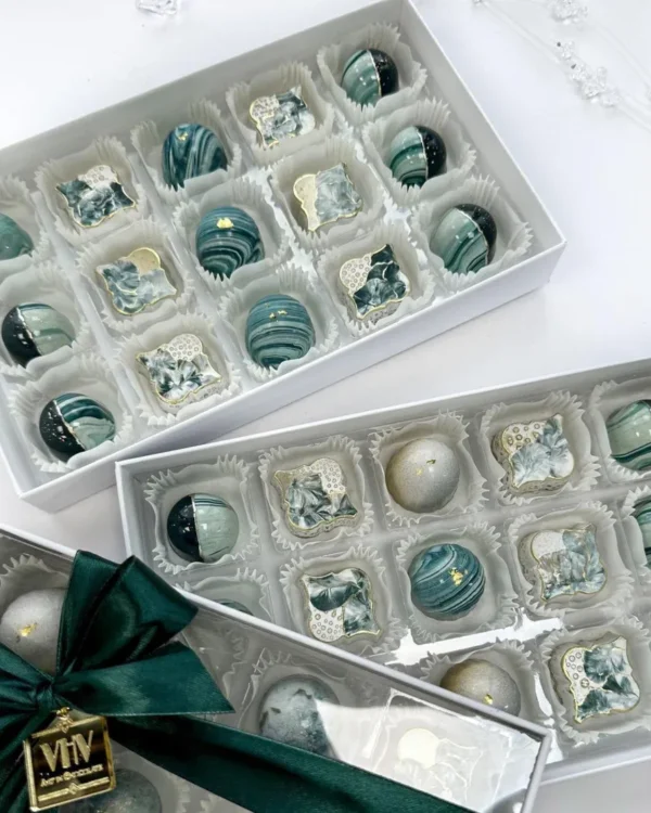 Šokoladas rankų darbo dėžutė 5