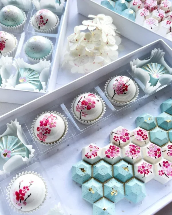 Šokoladas rankų darbo dėžutė 14